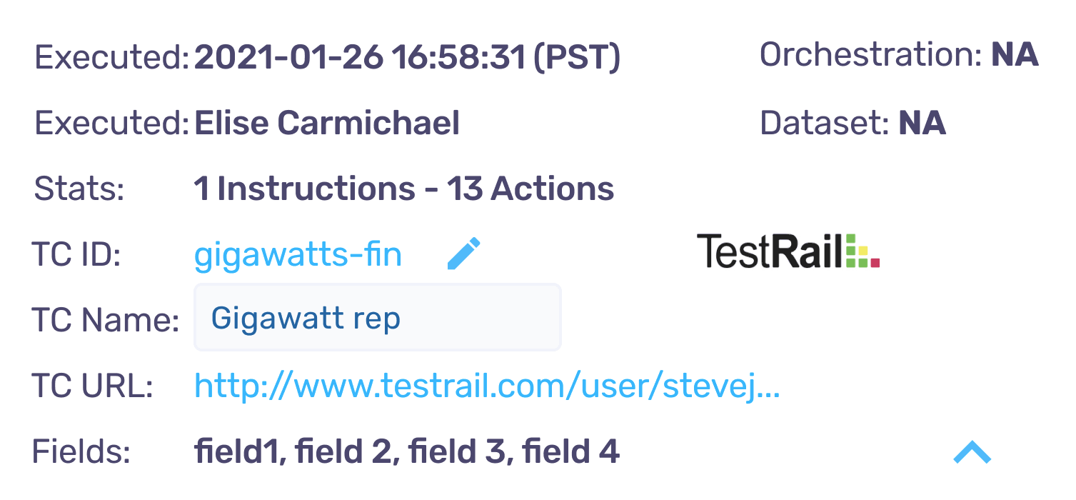 TestRail integration stats