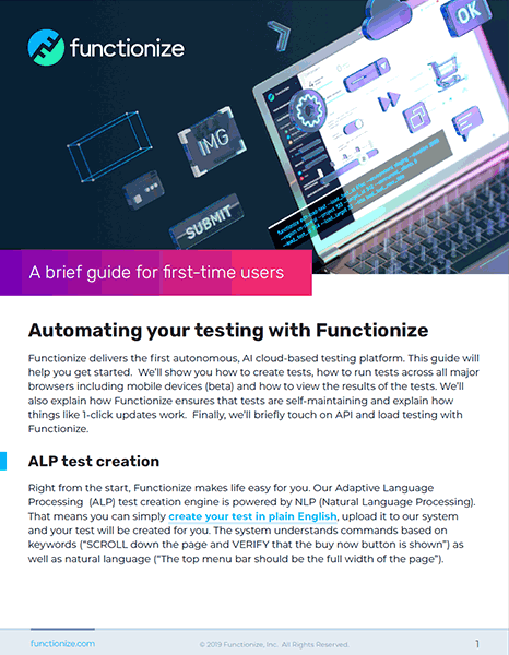 You'll learn how to create, run tests across all major browsers including mobile, interpret results, ensure that tests are self-maintaining.