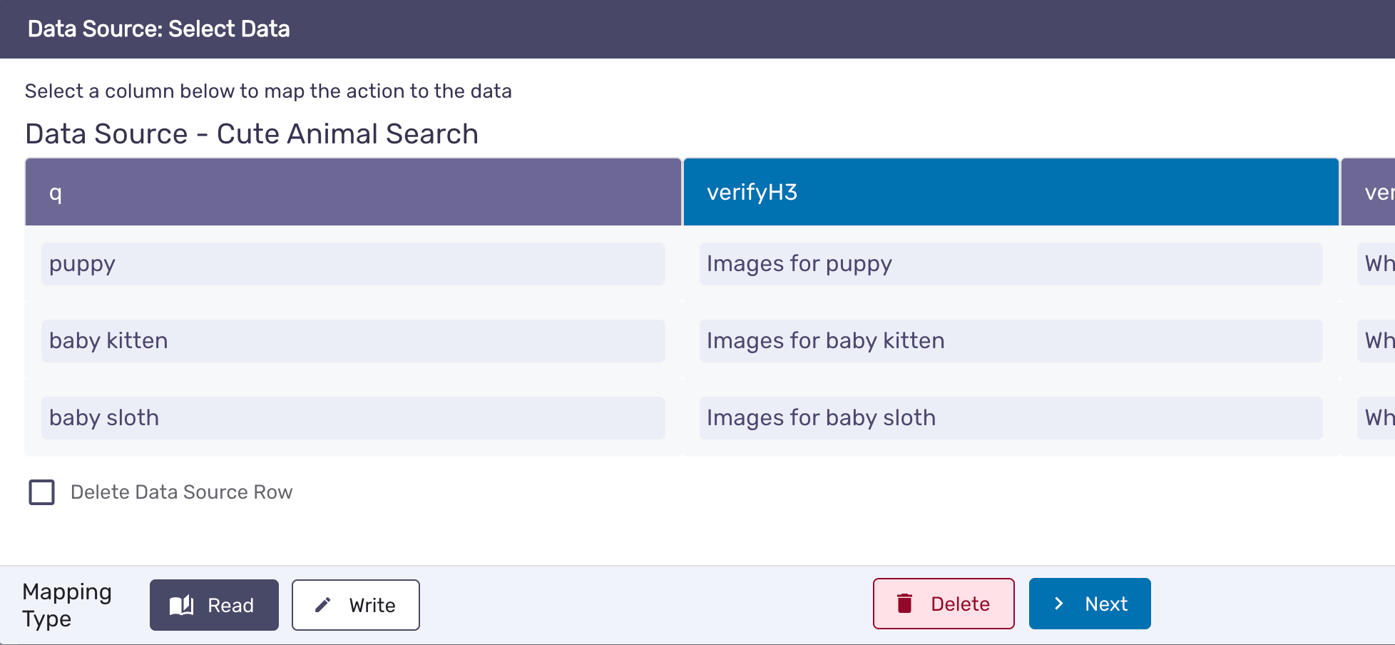 TDM flow - Add a Data Source to your test step